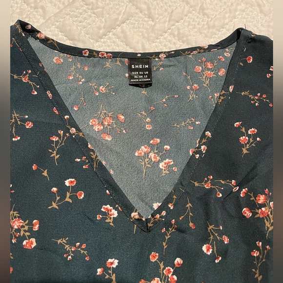 Dark green floral maxi dress - Picture 4 of 5